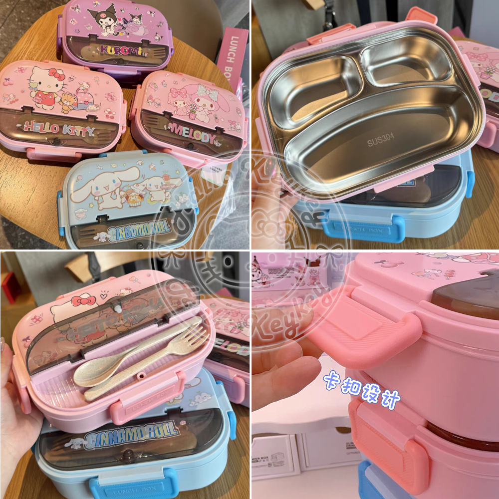 Portapranzo In Acciaio Inox 1400 Ml - Lunch Box Con Scomparti Rimovibili, Ermetico, Per Bambini E Adulti