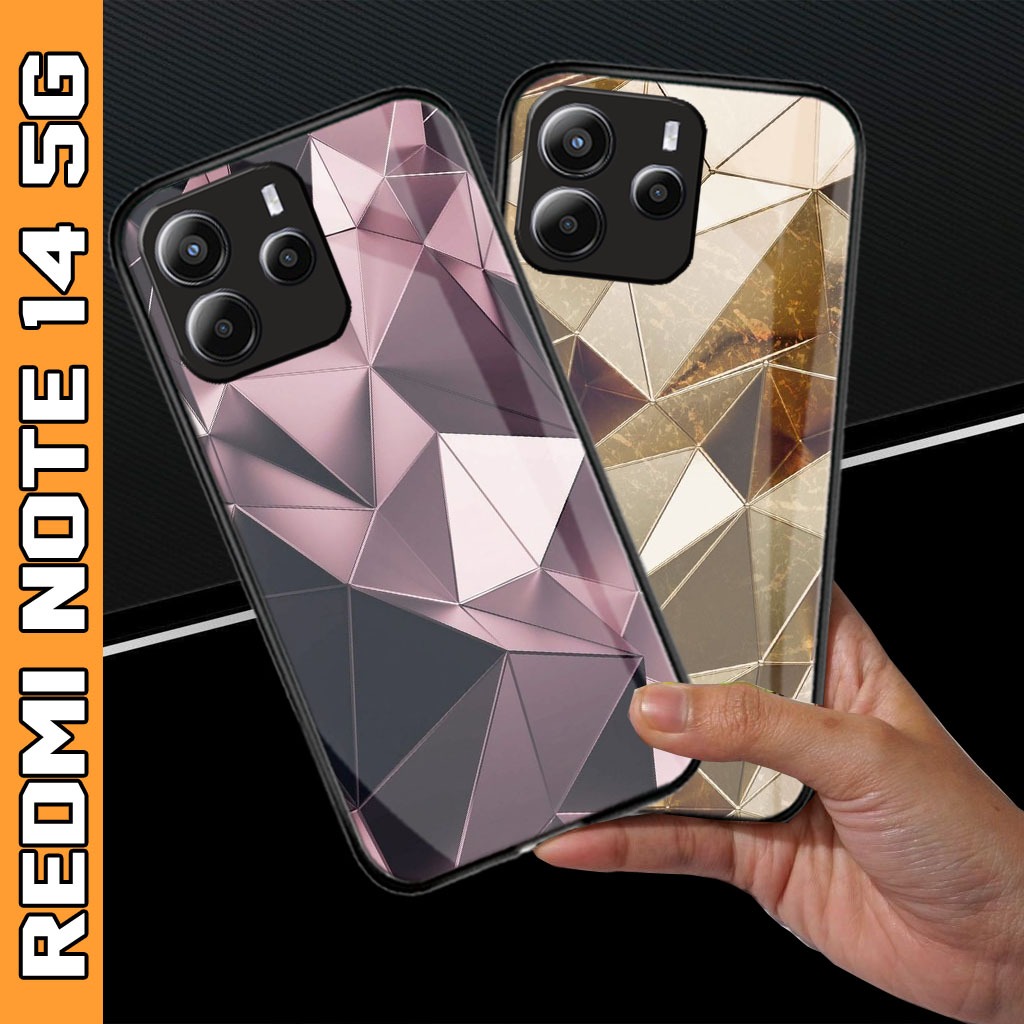 Latest Xiaomi Redmi Note 14 5G Glass Softcase 2025 - Redmi Note 14 5G ...