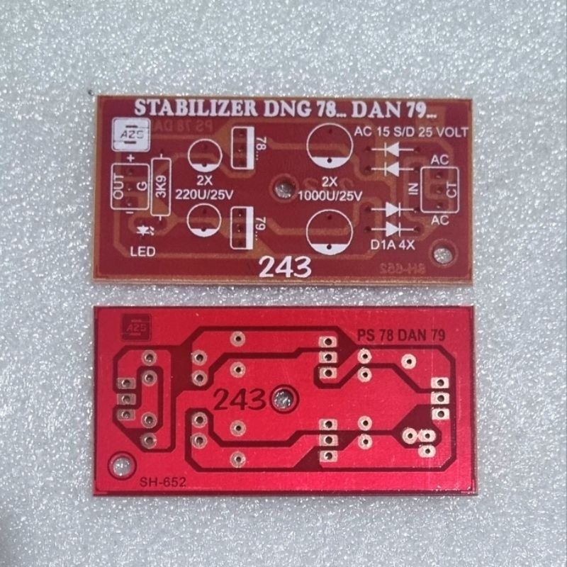 Symmetrical PSU Stabilizer PCB With 78XX And 79XX Amplifier | Shopee