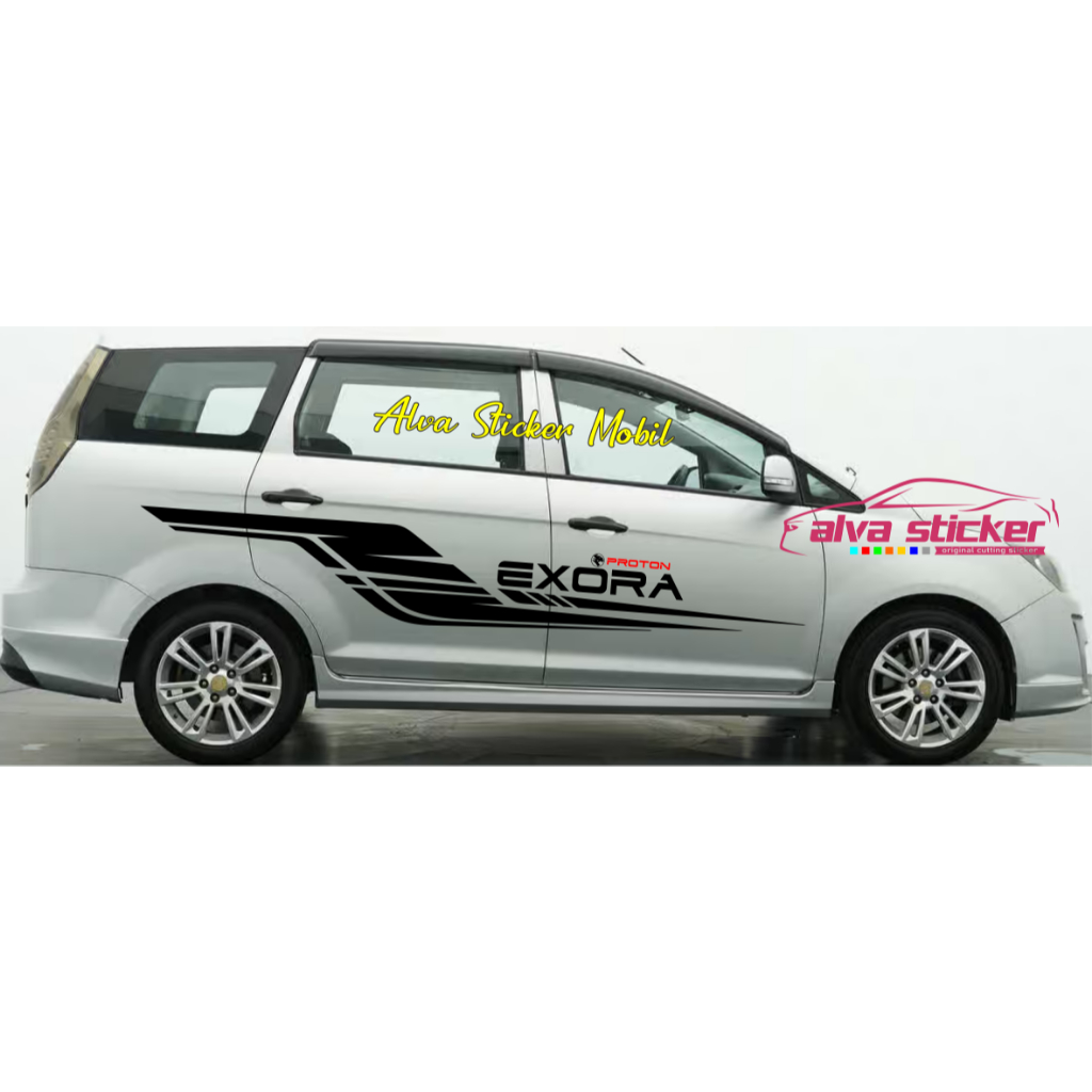 Sticker exora sticker list exora cutting sticker side body Car proton ...