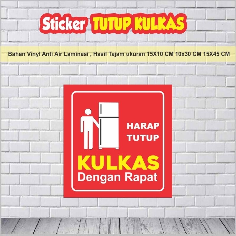 Sticker Close the refrigerator tightly | Shopee Malaysia