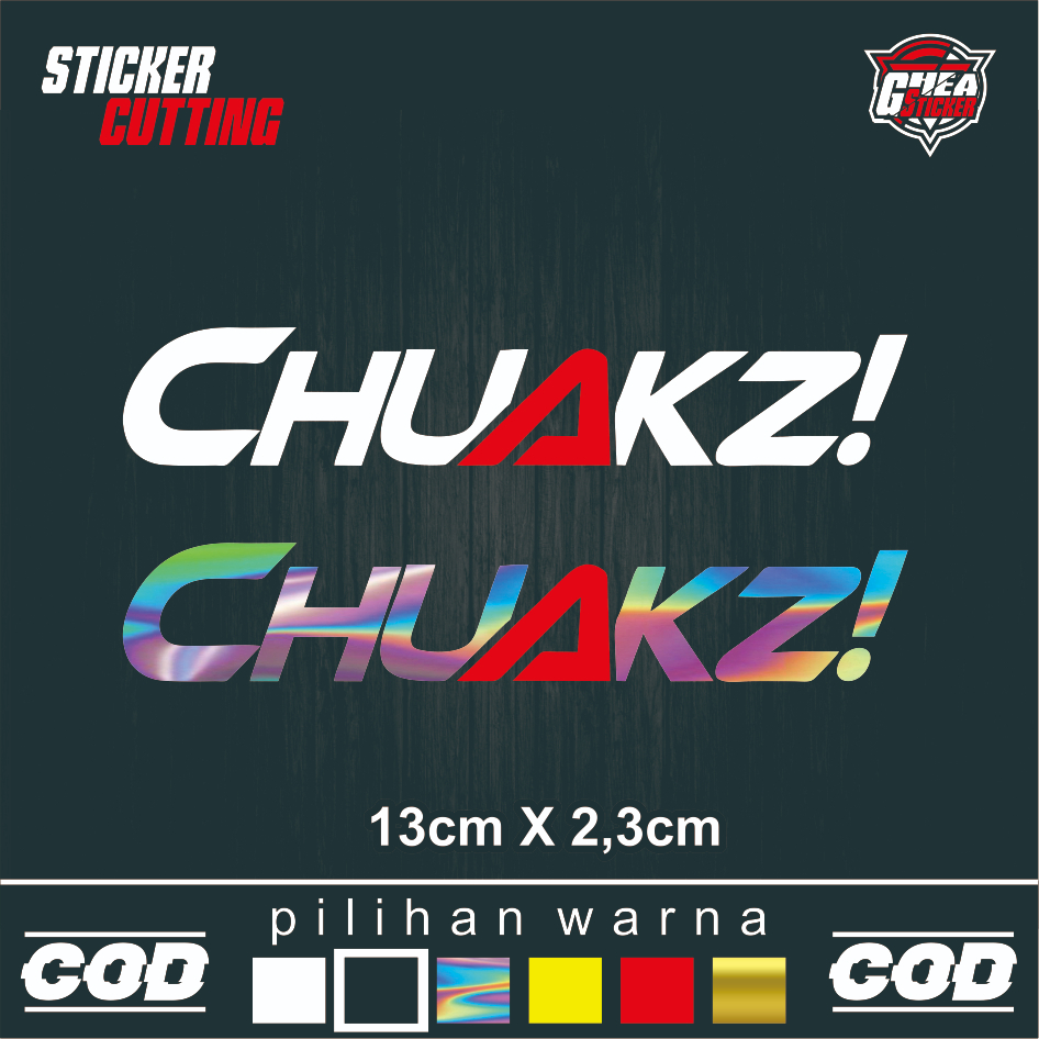 CHUAKZ Cutting Sticker! Viral - Chuakz reflective stickers (glow in the ...