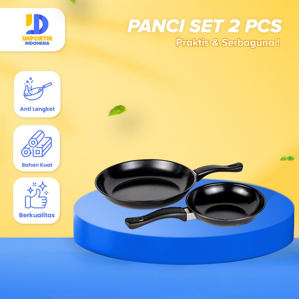Importer PAN Teflon 2pcs Size 23cm and 18cm | Shopee Malaysia