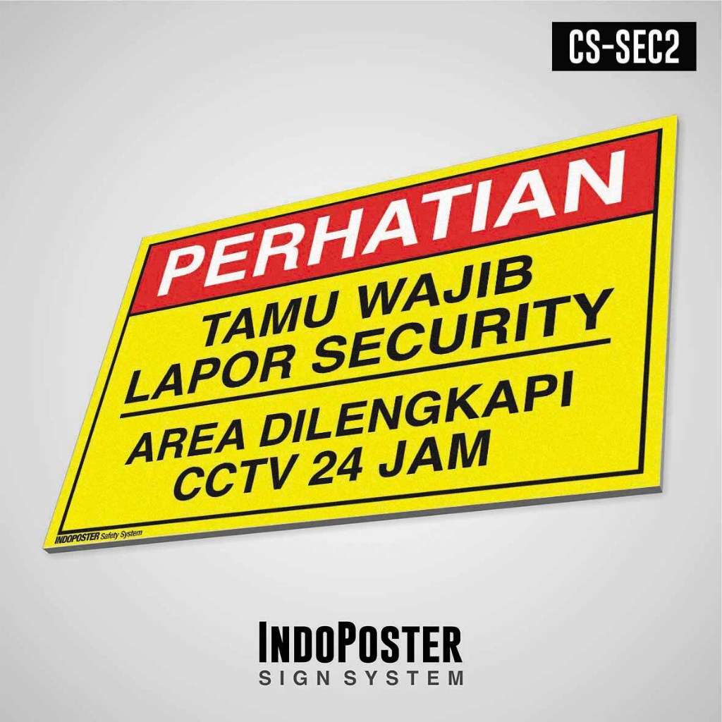 Pvc Safety Sign K3 Work Safety Sign Guests Must Report Security Area ...
