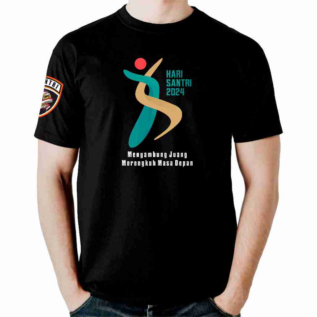 T-shirt DISTRO National SANTRI Day 2024 (HSN) October 22, 2024 COTTON ...