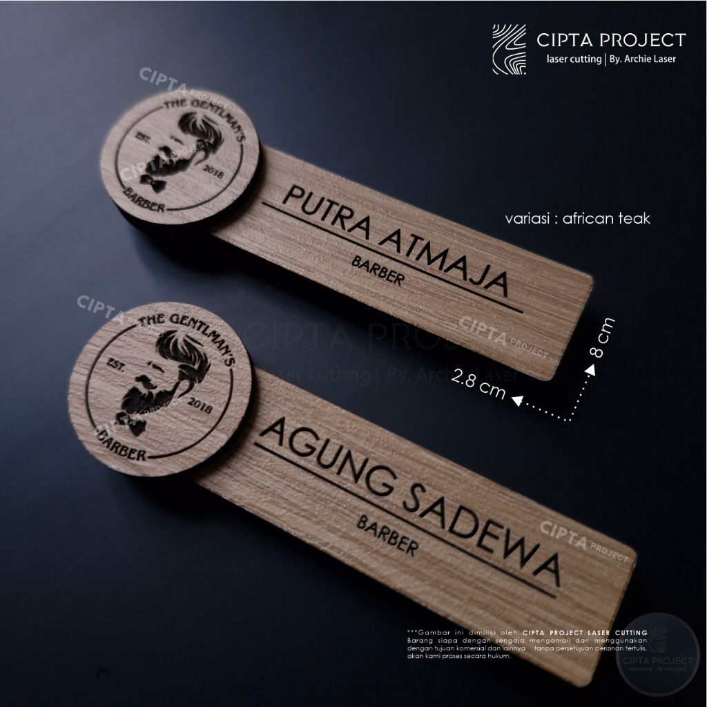 Wooden Name Tag | Magnetic Name Tag | Custom Name Tag | Custom Magnetic ...