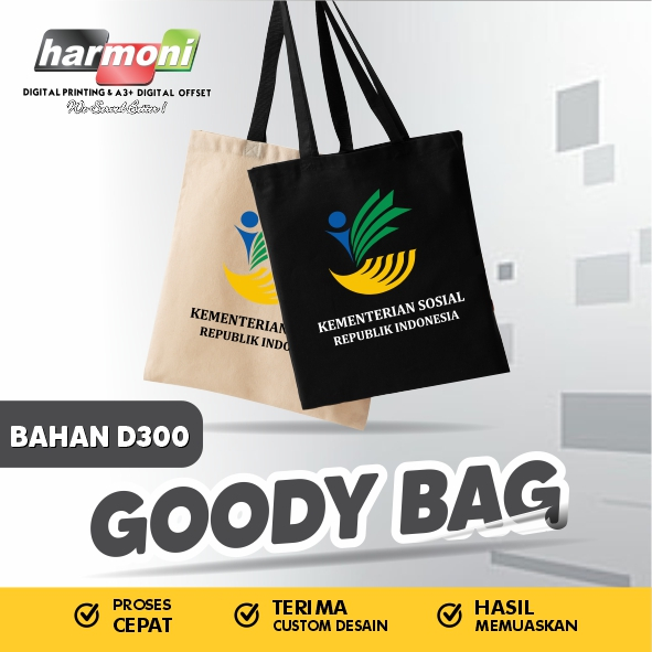 Custom Thick Goodybag Bags | Material D300 | 30 x 40 x 10 cm | Shopee ...