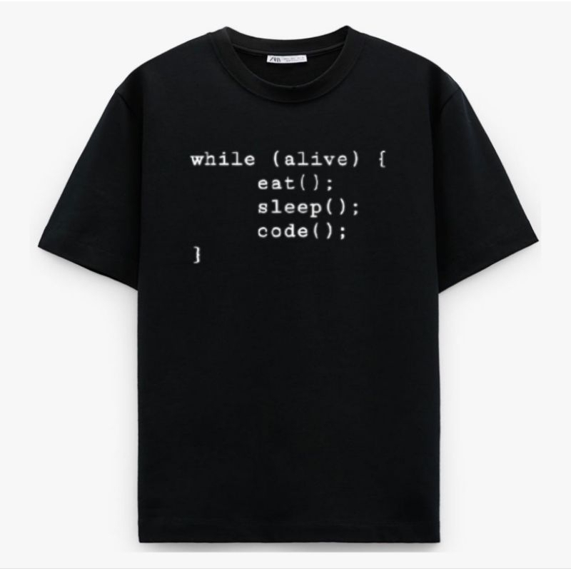 PROGAMMER CODING WHILE ALIVE T-SHIRT, EAT SLEEPING CODE SPONSEOR || DTF ...
