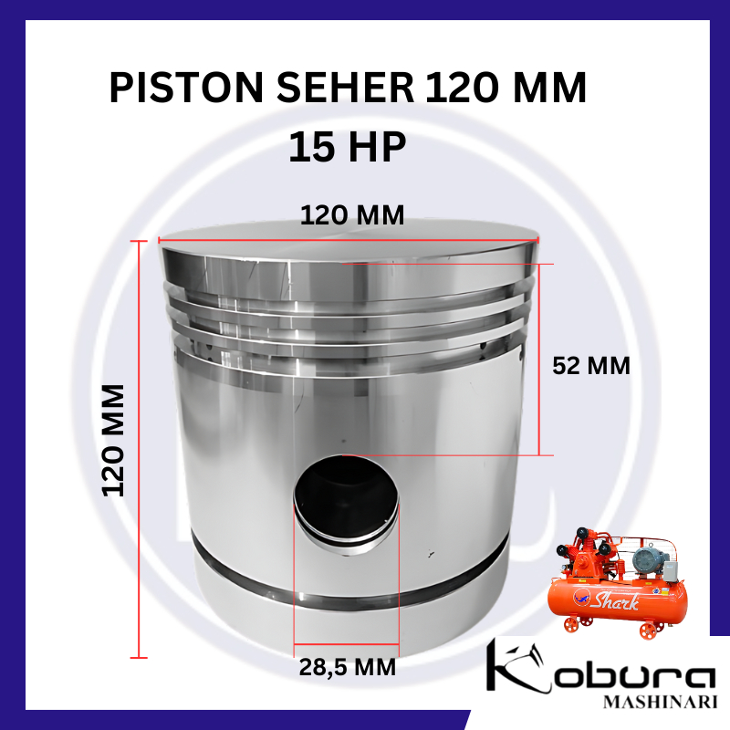 MESIN Piston Piston Piston 120 mm Air Compressor Machine 15 HP | Shopee ...