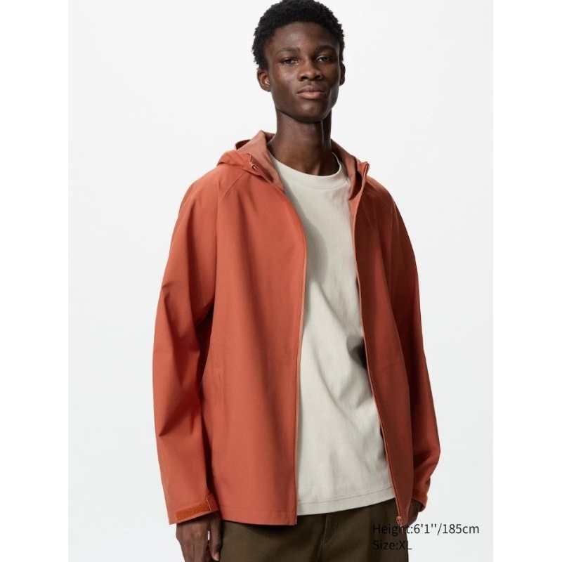 Uniqlo Jacket Parka BLOCKTECH 3D Cut Pocket Anti Rain Wind Men JASTIP BATBOY Shopee Malaysia