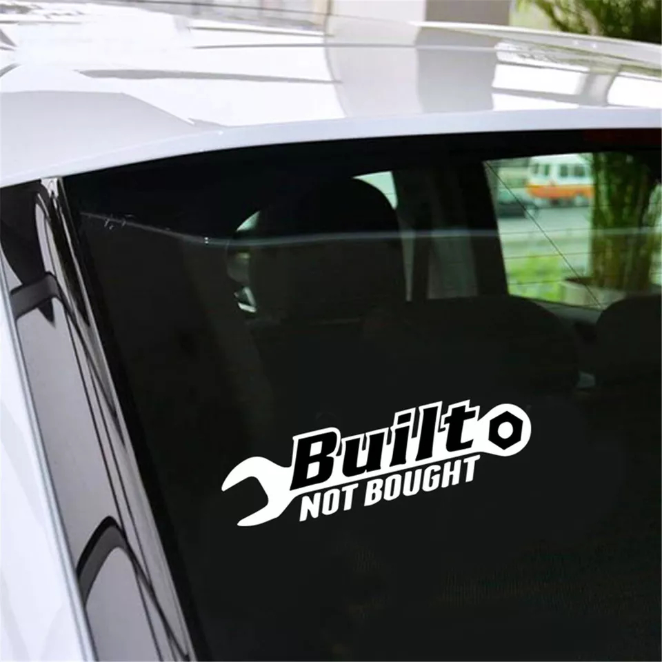 Built Not Rought Vinyl Sticker Decal | Funny Off Road 4x4 Truck SUV Car ...