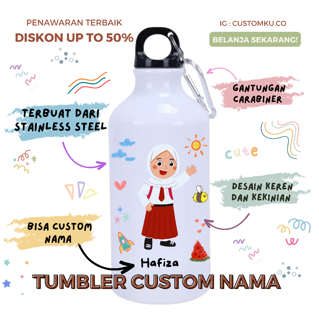 Custom Tumbler with Names for Boys and Girls Children's Birthday Gift ...
