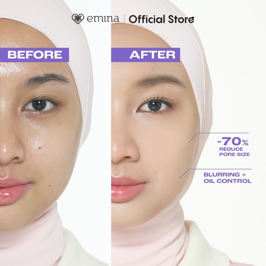 Emina Pore Ranger Primer Blur Hydraglow Poreless Translucent Matte ...