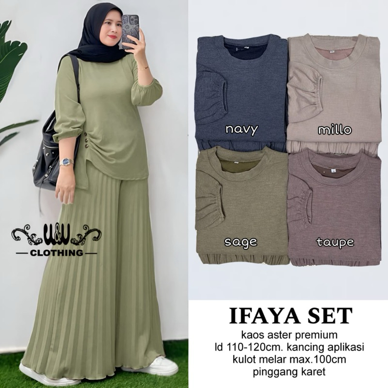 Ifaya SET // GIO SET ORI BY WW CLOTHING | Shopee Malaysia