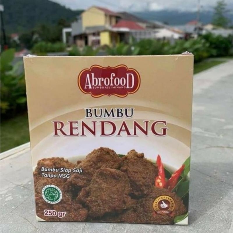 Original Abrofood Instant Padang Rendang Seasoning (250gr) | Shopee ...