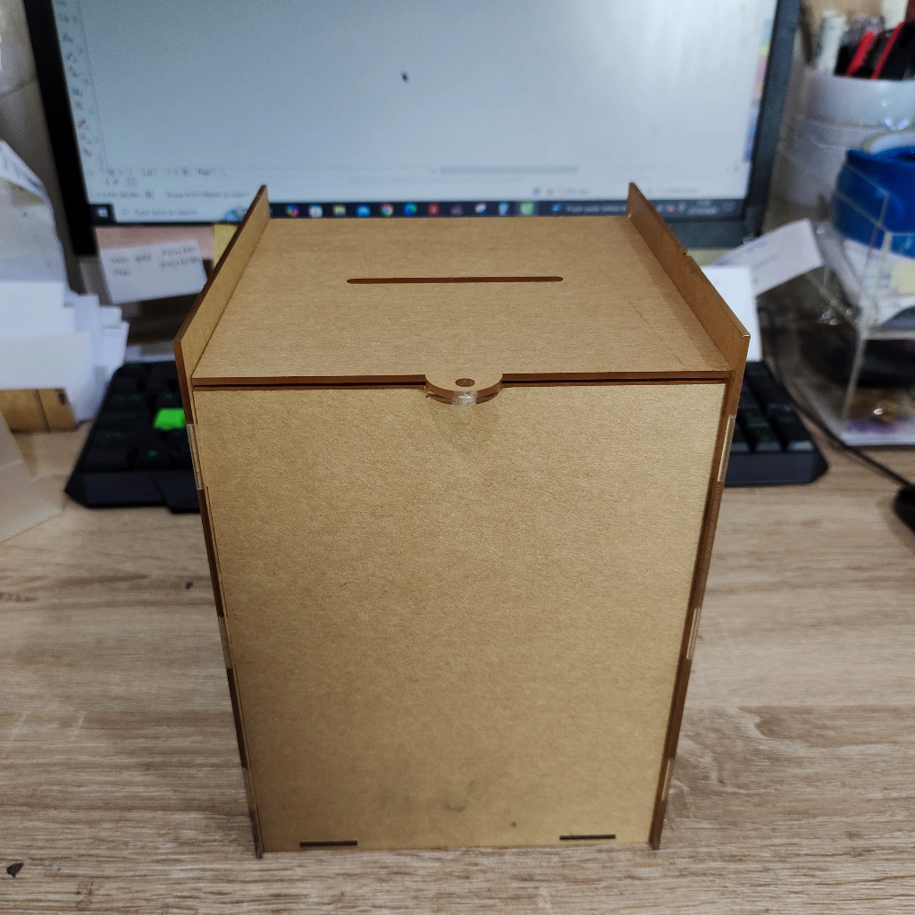 2mm acrylic charity box | Assemble and Disassemble | Shopee Malaysia