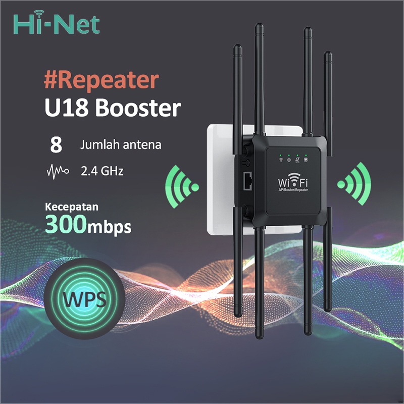 Hi-net 8 Antenna WiFi Signal Booster Dual Band WiFi Signal Booster ...