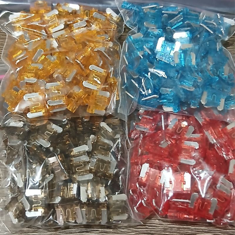 100 pcs micro fuses 5a 7.5a 10a 15a | Shopee Malaysia