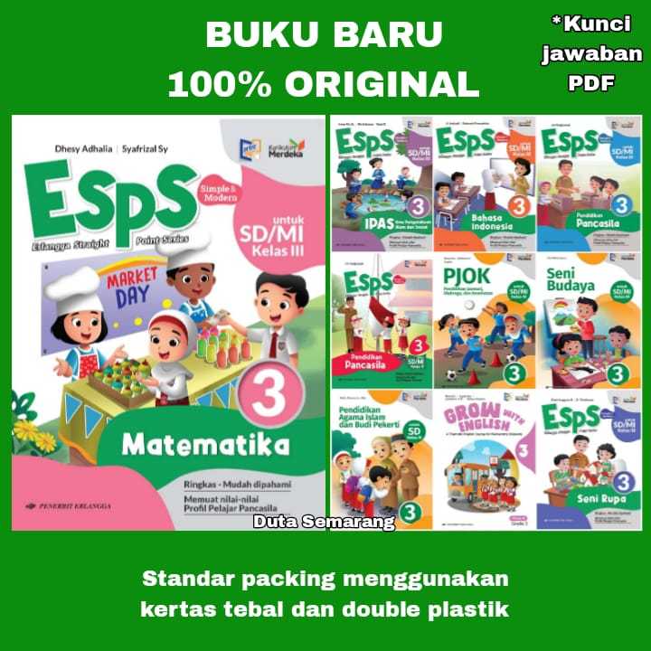Esps Book For Grade 3 Mathematics Pancasila Education Indonesian