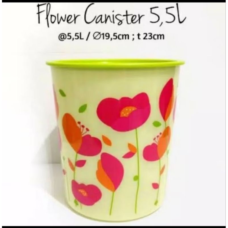 Tupperware flower canister 5,5L Eid jar | Shopee Malaysia