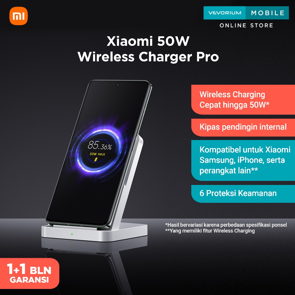 Xiaomi 50W Wireless Charging Stand Pro 50 Watt HyperCharge Mi Turbo ...