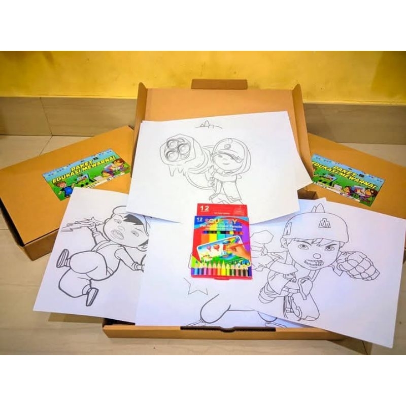 Children's COLORING PACKAGE | Shopee Malaysia