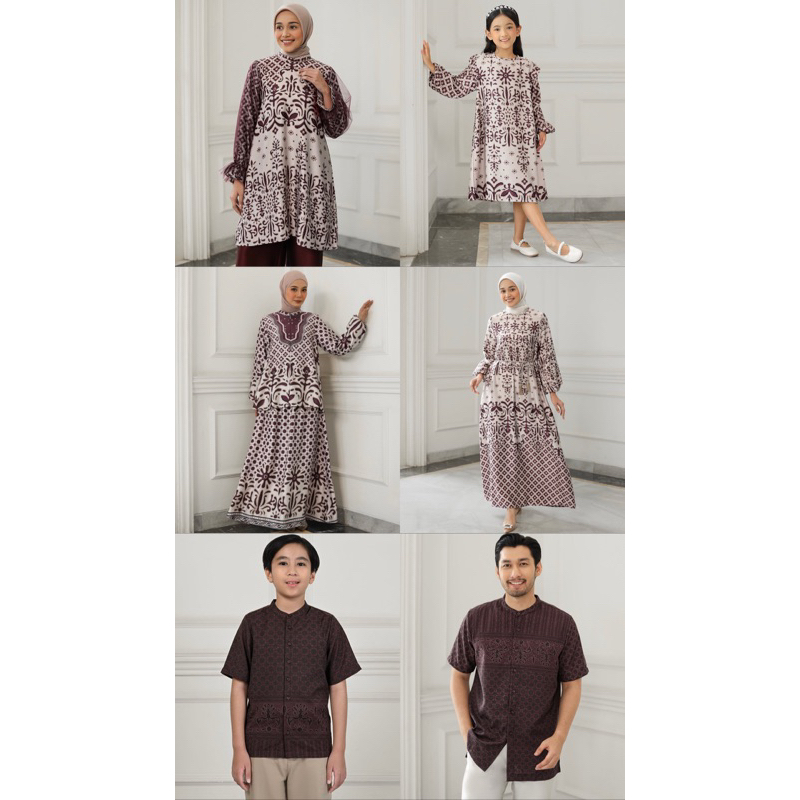 Tsamara Burgundy by Geulis n Kasep Raya Family Collection | Shopee Malaysia