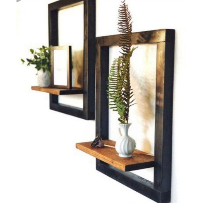 Picture of Aesthetic minimalist frame wall shelf | Shopee Malaysia