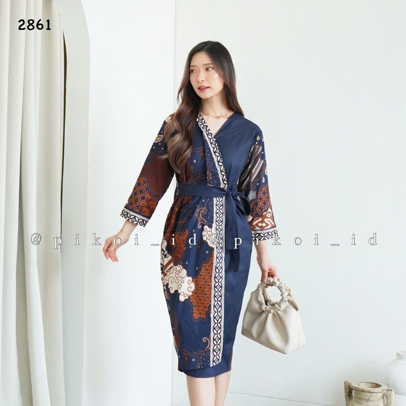 Modern batik dress / office batik dress / span batik dress / batik ...