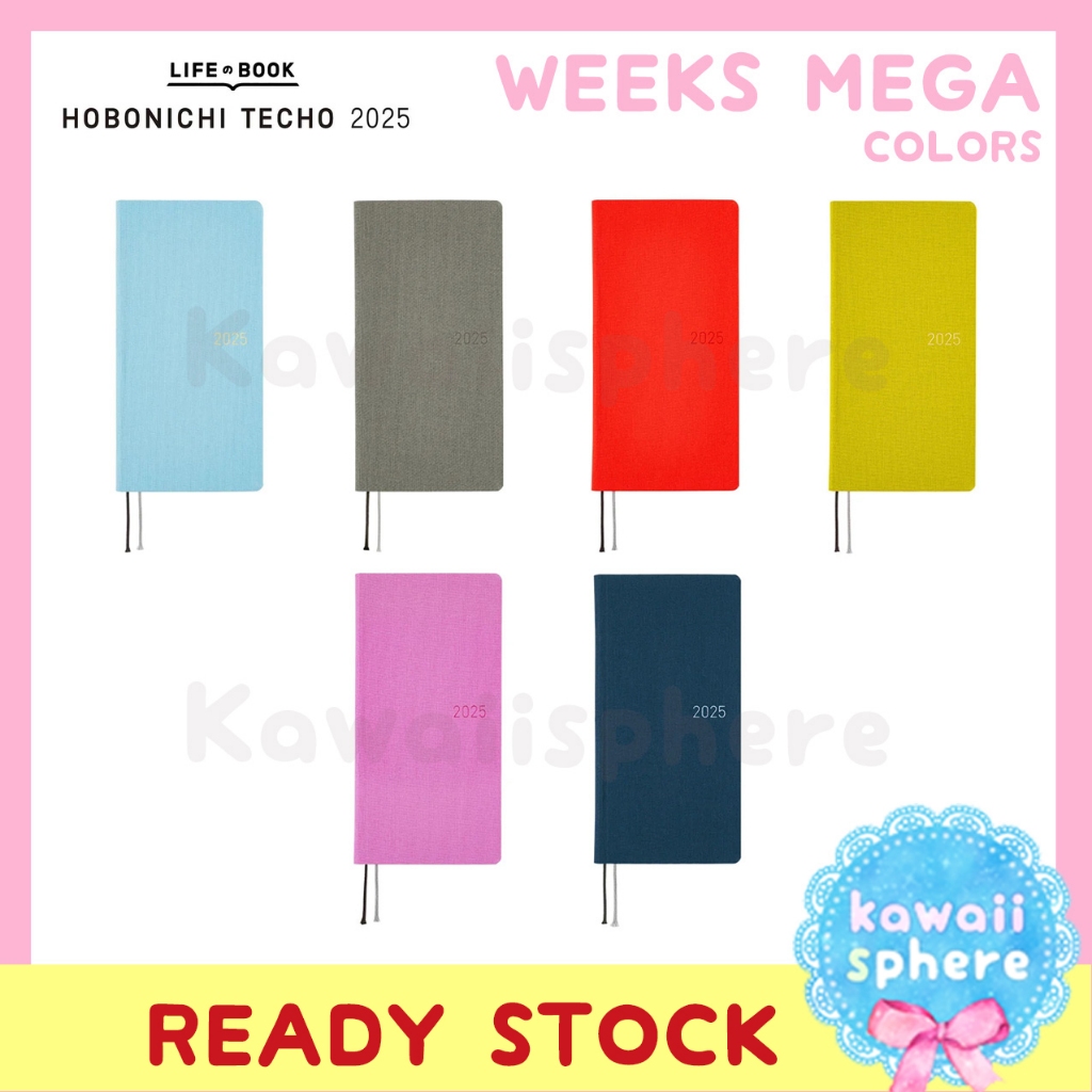 Hobonichi Techo 2025 Weeks MEGA Colors Series Hobonichi Weeks MEGA