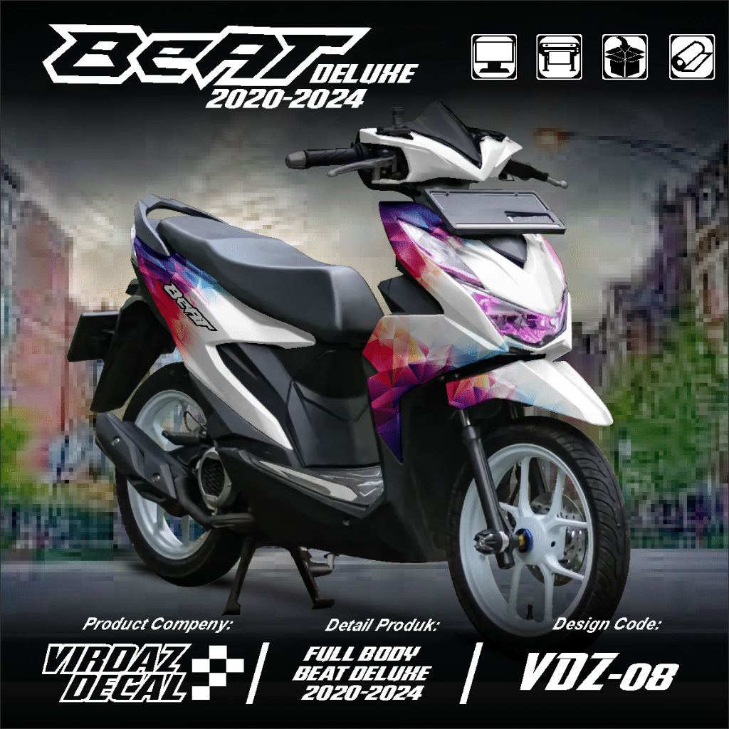 Newest Decal Sticker Honda Beat DELUXE STREET 2020 2021 2022 2023 2024 ...