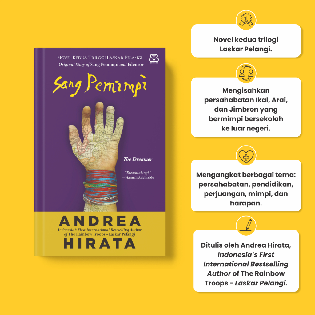 [Mizan] The Dreamer Original Story - Andrea Hirata | Shopee Malaysia