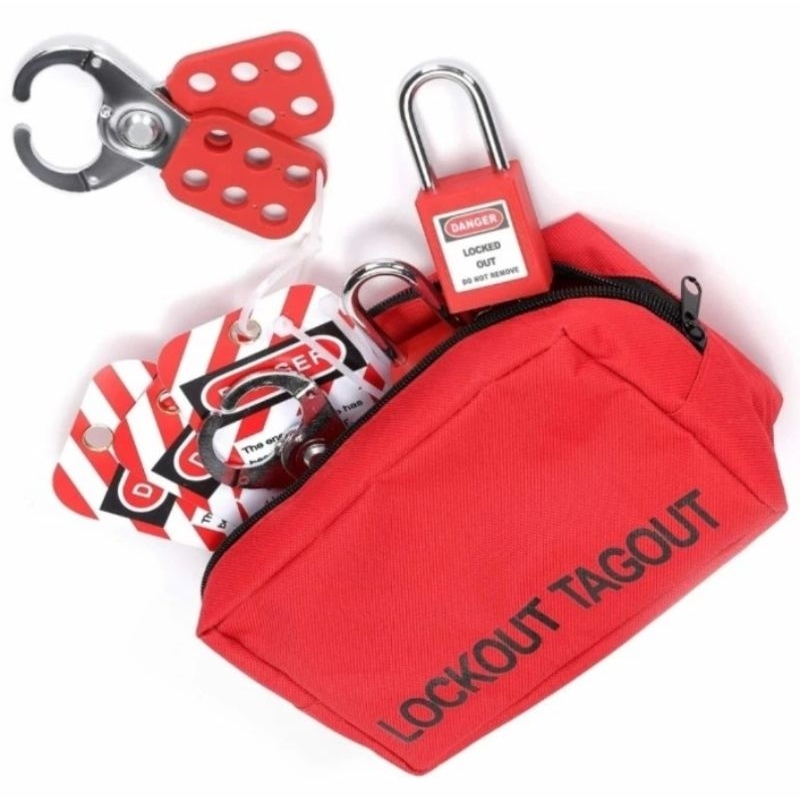 Lockout Tagout Kit - Safety Lockout Tagout, Padlock, Hasps Lockout 1Set ...