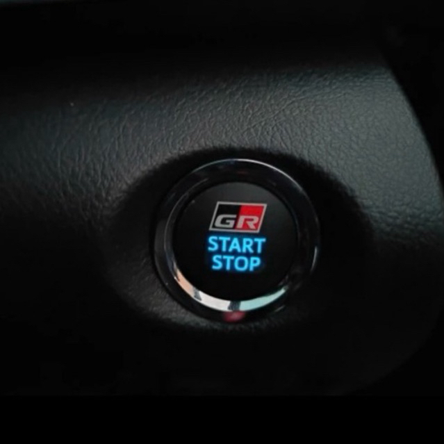 Sticker GR Emblem GR Start Stop Engine Button Fortuner Yaris original ...