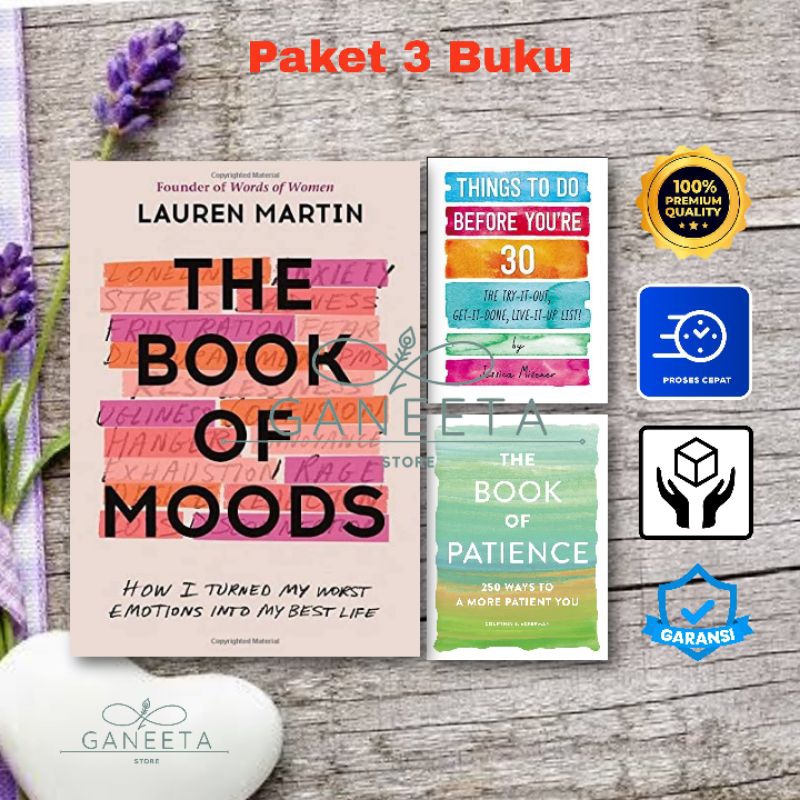 The Book Of Moods, The Book Of Patience, Things To Do Before You're 30