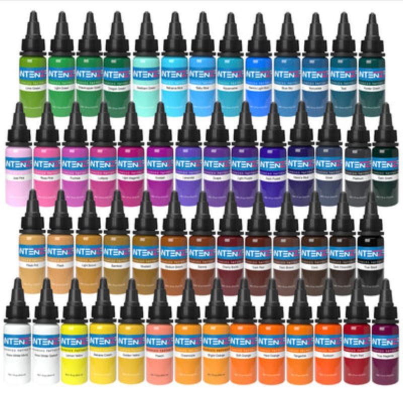 Intenze INK tattoo INK color basic 1oz (30 milli), 100 ORIGINAL USA all ...
