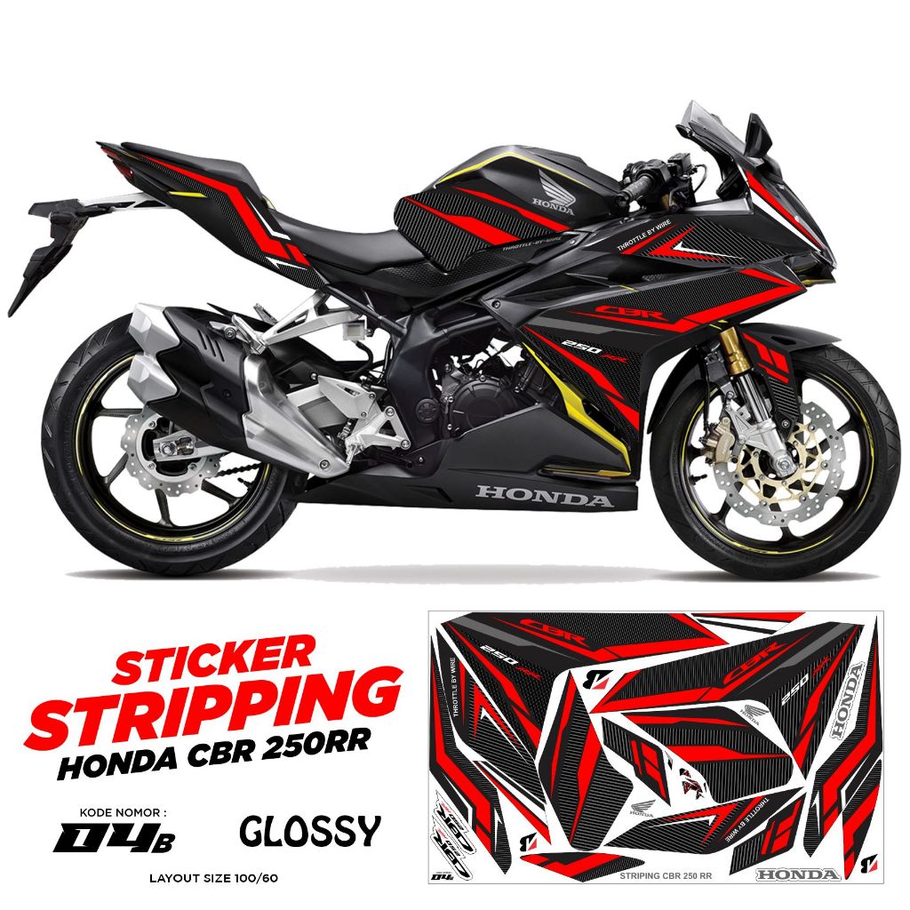Honda cbr 250 rr body stickers cbr decal honda cbr 250 fairing ...