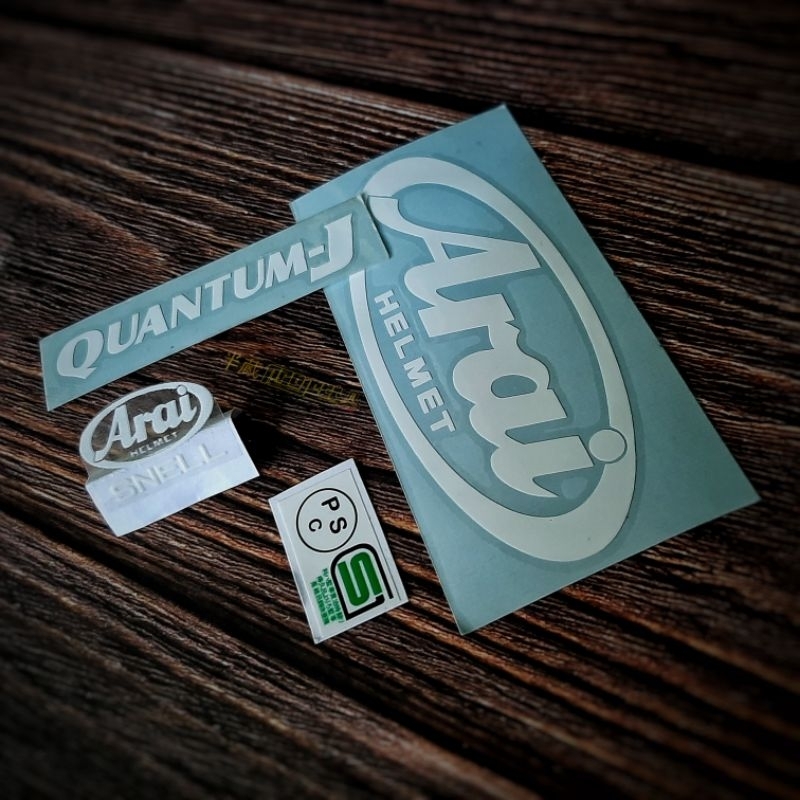 Solid Quantum J Helmet Sticker set (White) | Shopee Malaysia