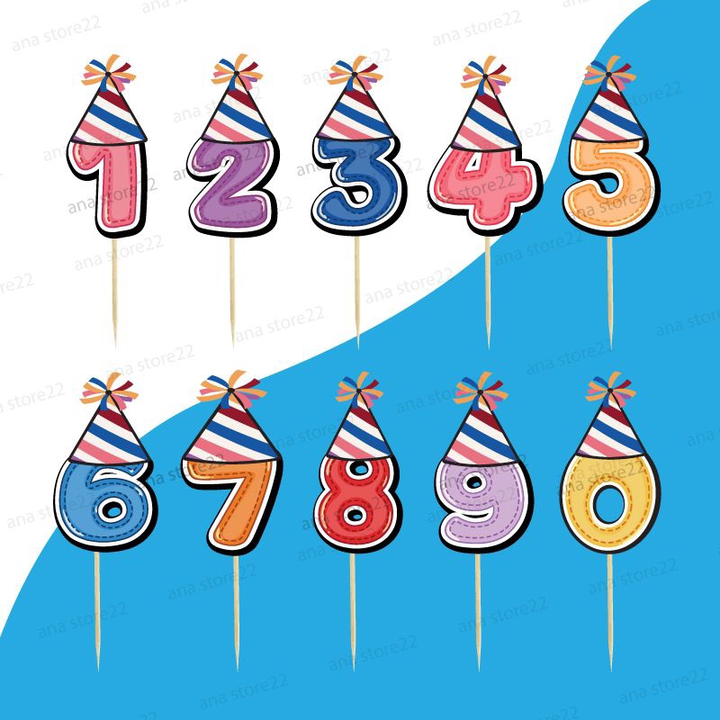 Topper Numbers 0-9 (package) Quality Material, Super Price | Shopee ...
