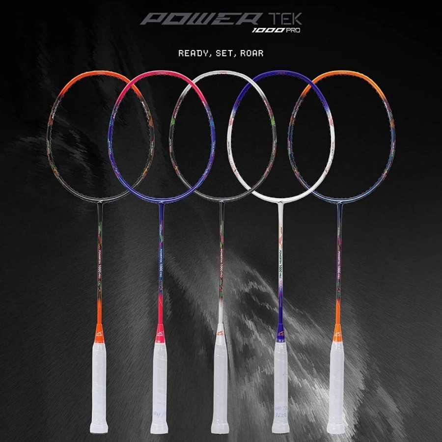 Promo New ! Raket Badminton Hundred Powertek 1000 Pro - BLK ORNGE RED