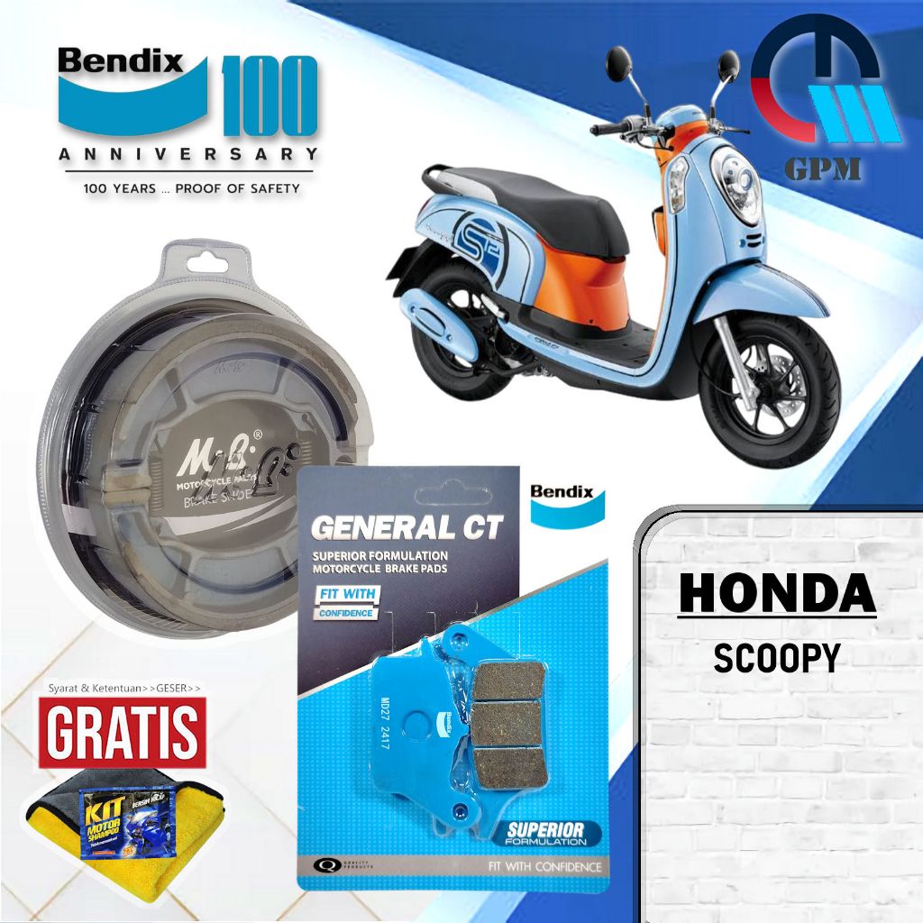 Bendix Honda Scoopy Fi Package and Front and Rear ESP Carburetor ...