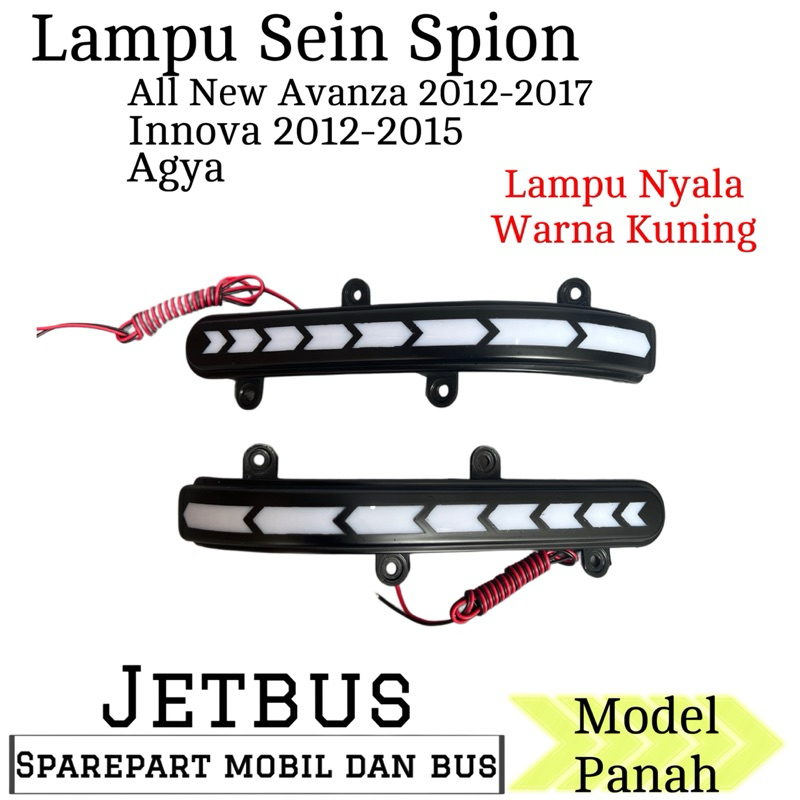All new avanza Innova Agya Original rear view signal lights with arrow ...