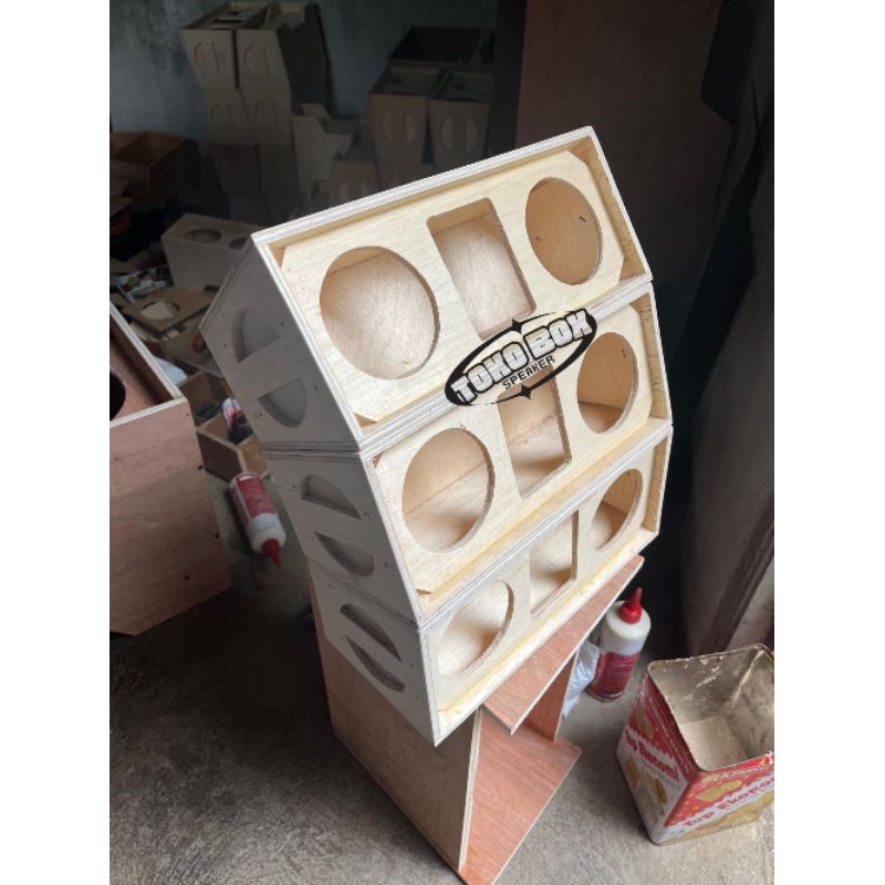 Double 4 inch line array speaker BOX plus tweeter | Shopee Malaysia