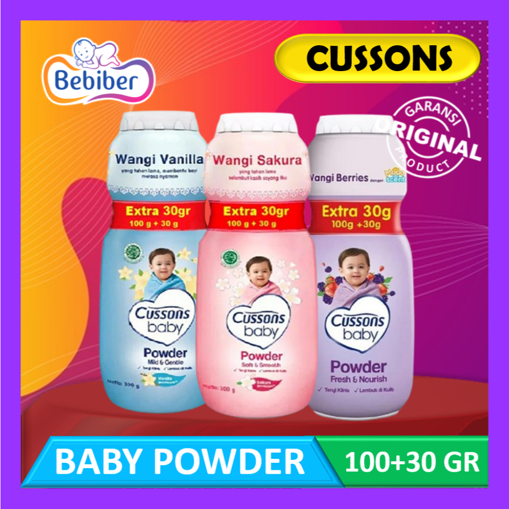 Cussons Baby Powder 100gr + 30gr - Baby Powder - Children's Cusson ...