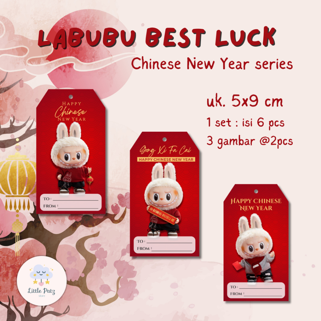 Cny 2025 Labubu BEST LUCK CHINESE NEW YEAR SERIES Hang Tag TO FROM Id 11134207 7rask