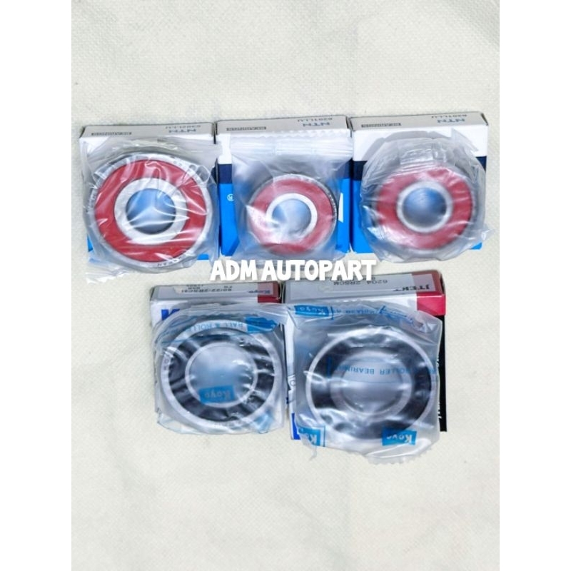 BEARING RATIO GEAR BOX AXLE SET 5PCH KOYO/NTN JAPAN ORIGINAL, HONDA ...