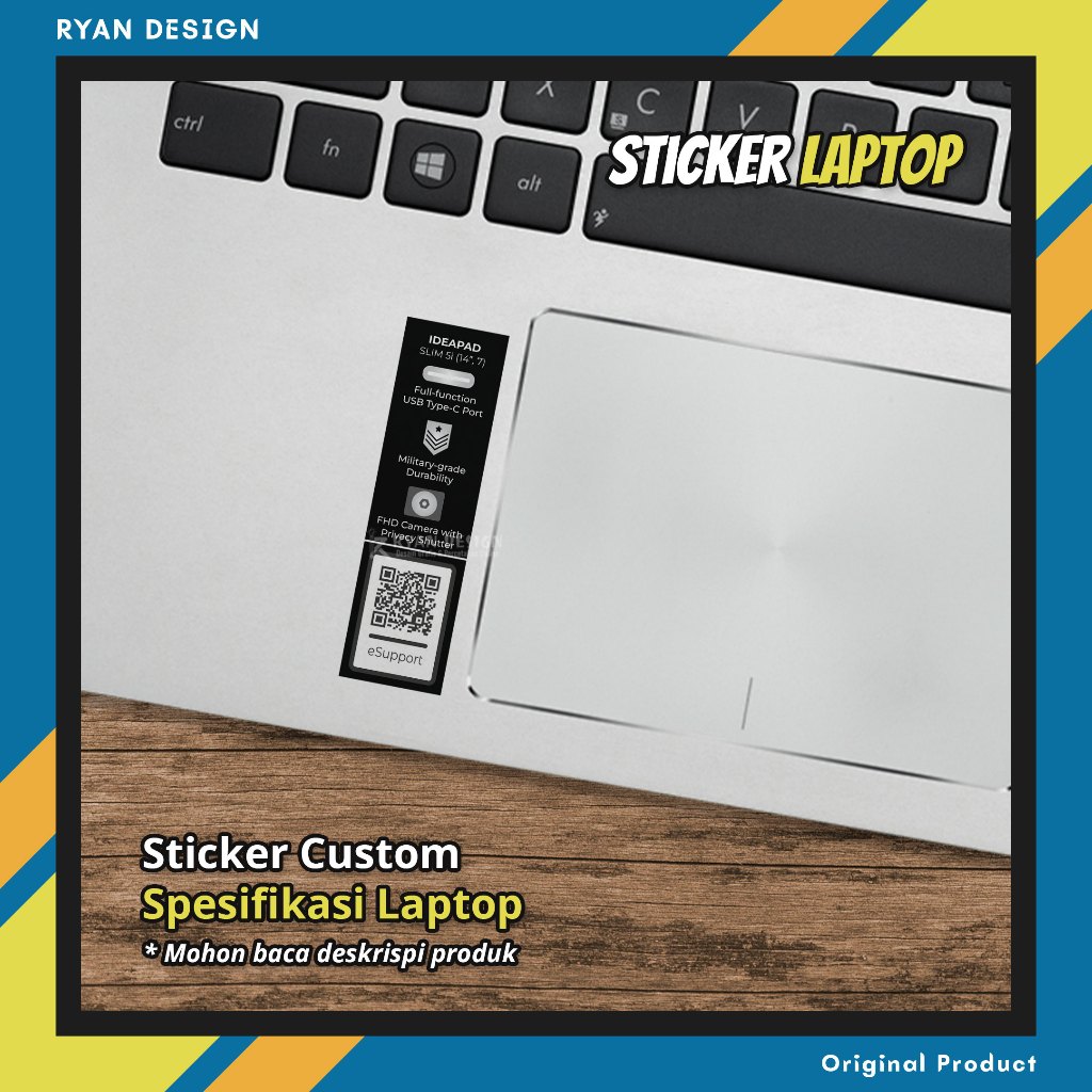 Lenovo Ideapad Slim 5i Laptop Logo Sticker Specifications Sticker ...