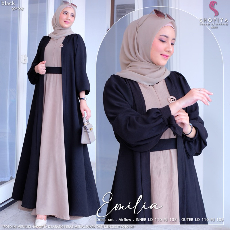 Emilia Iner & Outer Set – Elegant Airflow Dress, Busui Friendly + Free ...