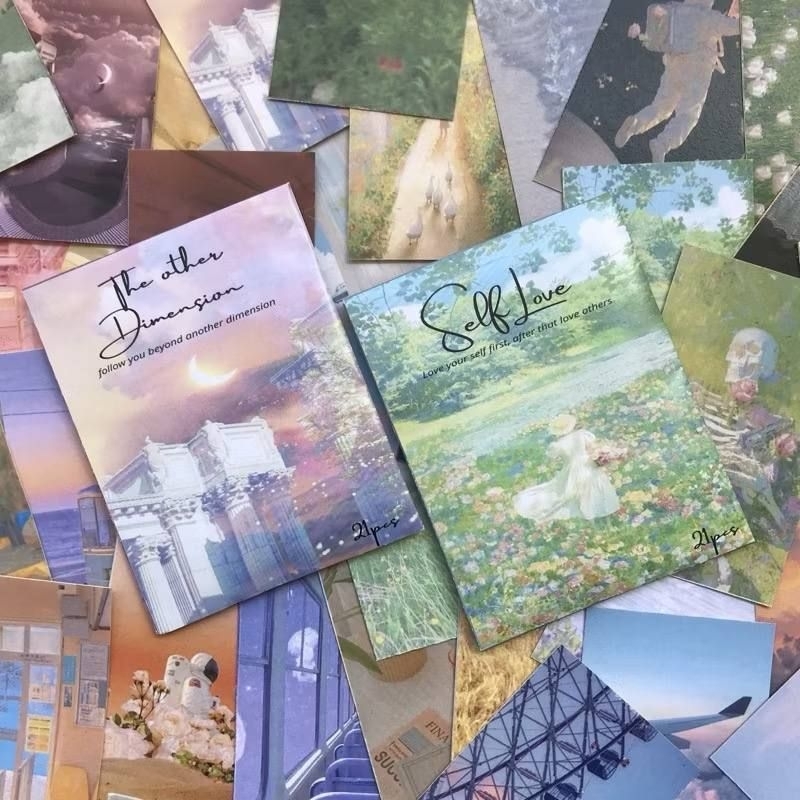 21pcs aesthetic sticker Set / aesthetic journaling sticker / journaling ...