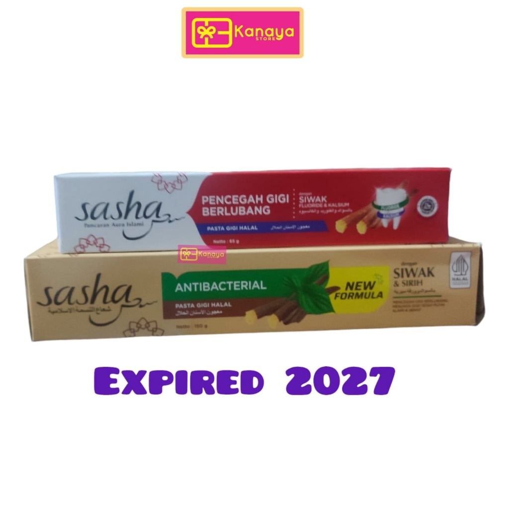 Sasha Antibacterial Halal Toothpaste 150 gr /WHITENING/Hole Tooth/Buy 1 ...